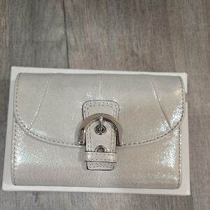COACH METALLIC WALLET!!